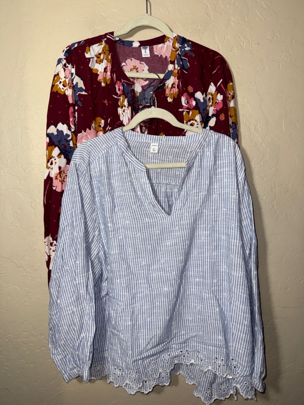 Old navy plus size XXL peasant tops set of 2